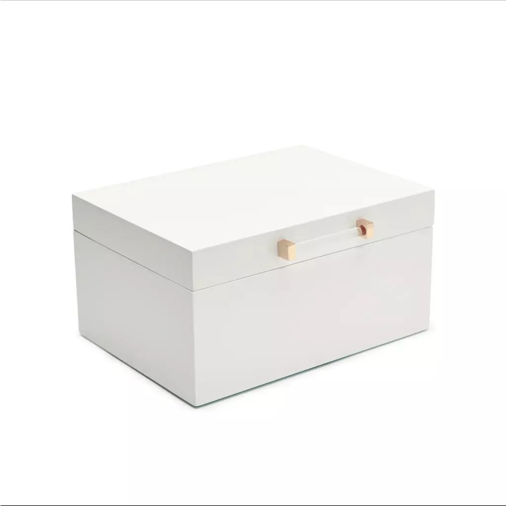 White Storage Box with Handle